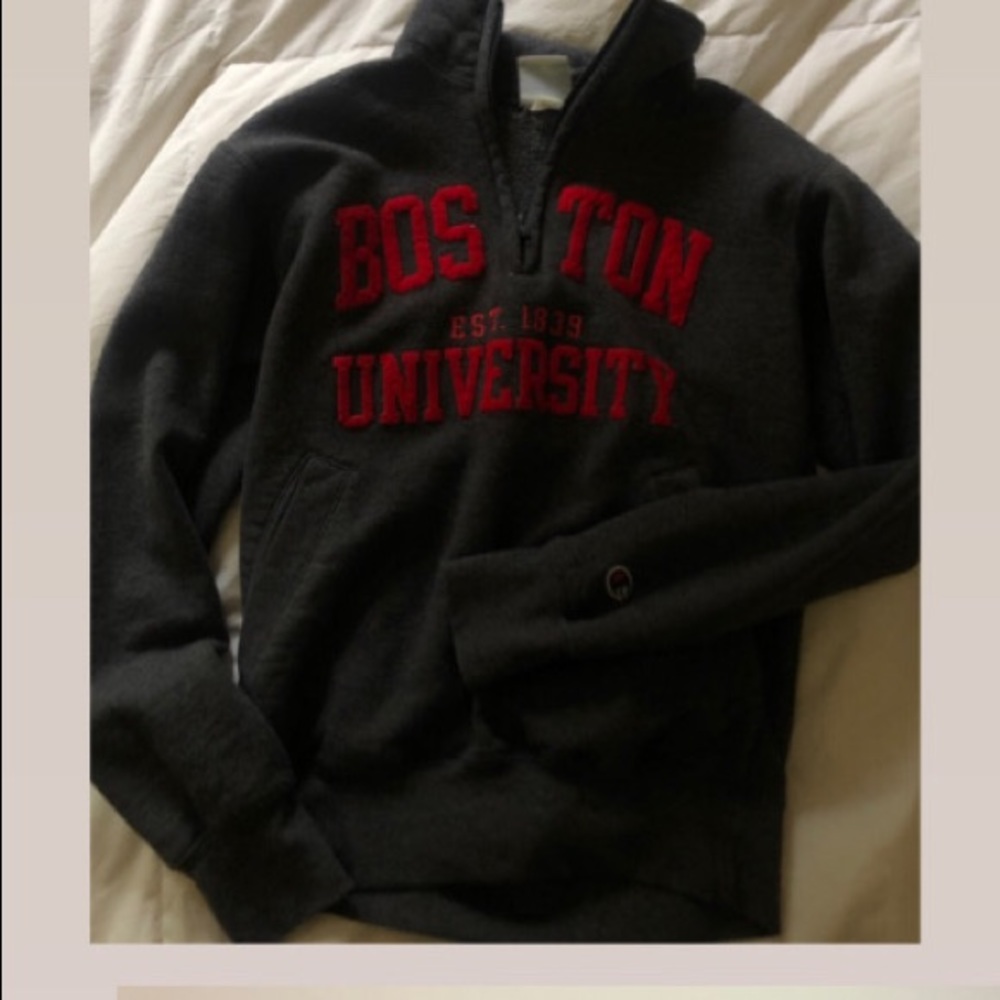 Boston U quarter zip